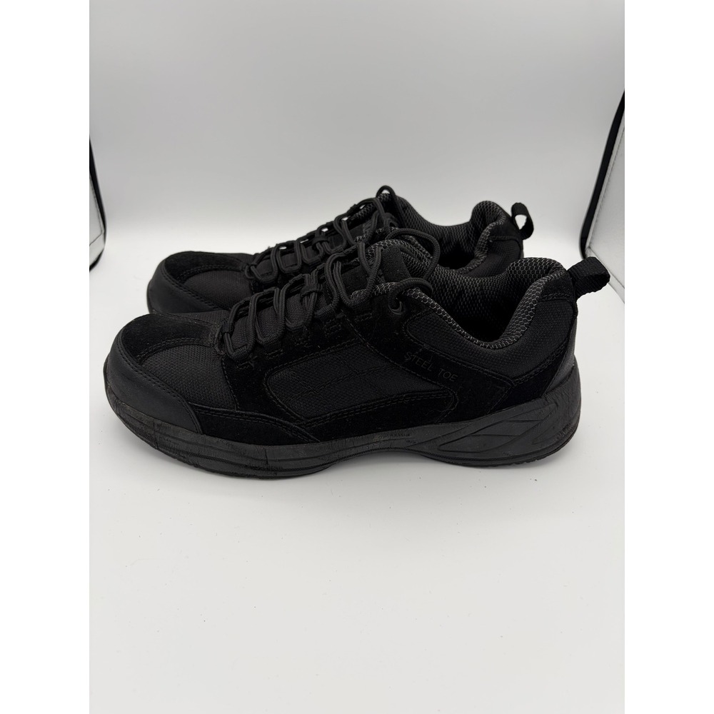 Brahma Steel Toe Work Shoes Mens 13 Black Low Top Slip Resistant MNBR0241000